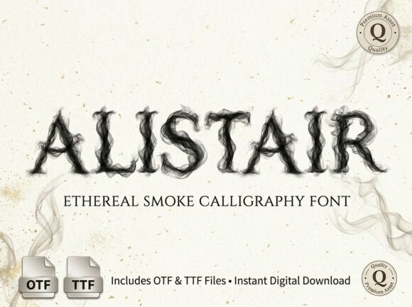 Alistair: The Atmospheric Smoke Font for Dark, Modern Design