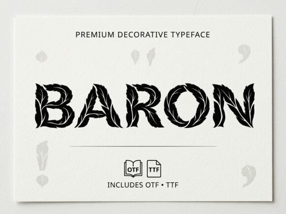 Baron: The Avant-Garde Typeface That Commands Attention