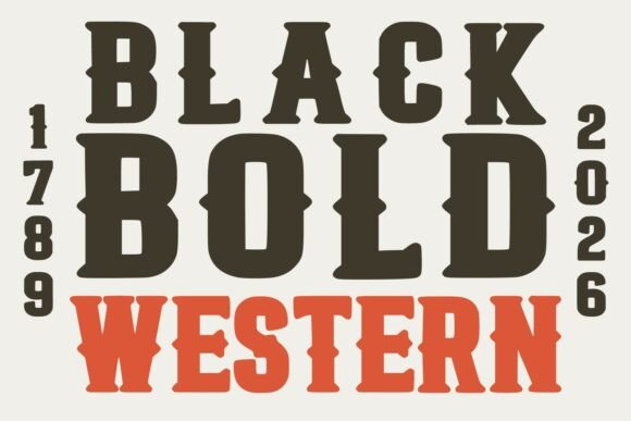 Black Bold Western: A Rugged Typeface for Authentic Branding