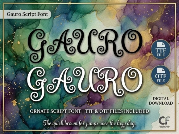Gauro: Command Royal Attention with Ornate Swashes