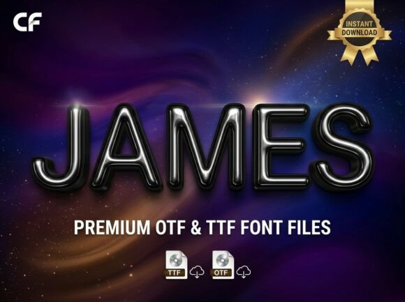 James: The Bold Display Typeface for Unforgettable Branding
