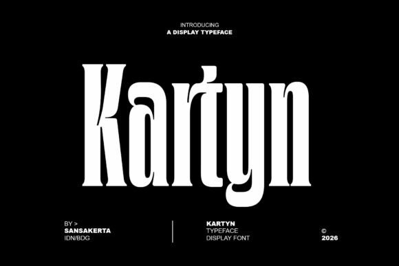 Kartyn: A Gothic Cinematic Display Font for Dramatic Designs